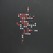 Random Numbers | Bamboo paper, glue, acrylic on cardboard | Feb. 2026